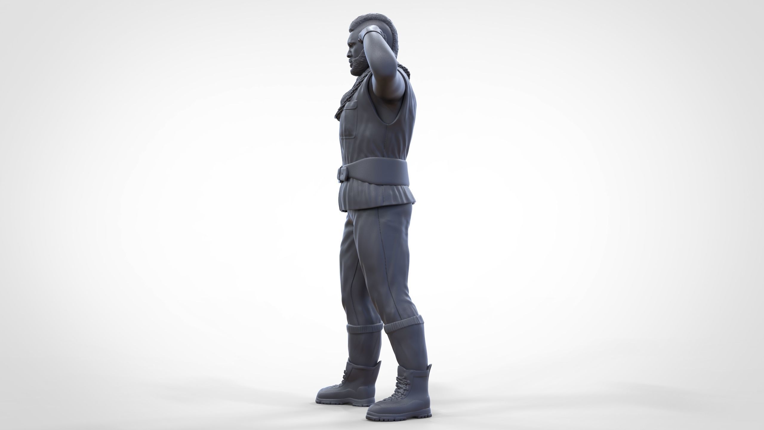 N1 B  A  Baracus A-team 3D print model_45