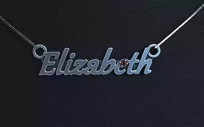 Personalized pendant Elizabeth