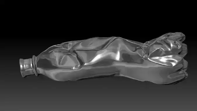 Bottle 3d print model plastic