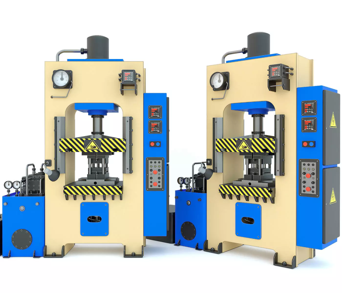 Industrial machine tool hydraulic press D2430B 3D model_0