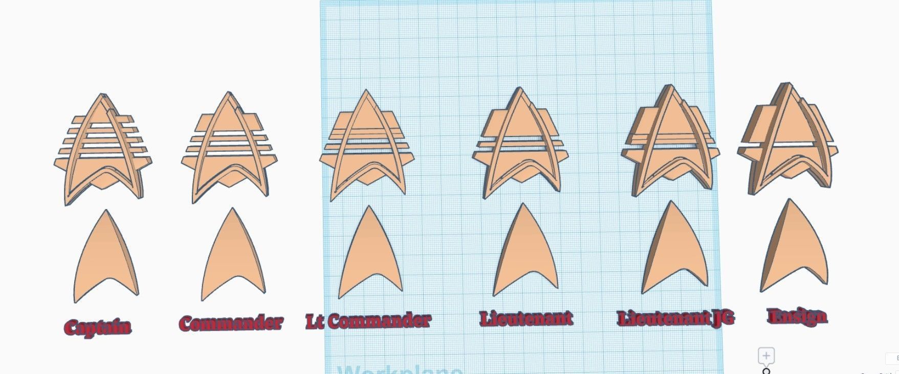 Star Trek Badge 3D print model_2