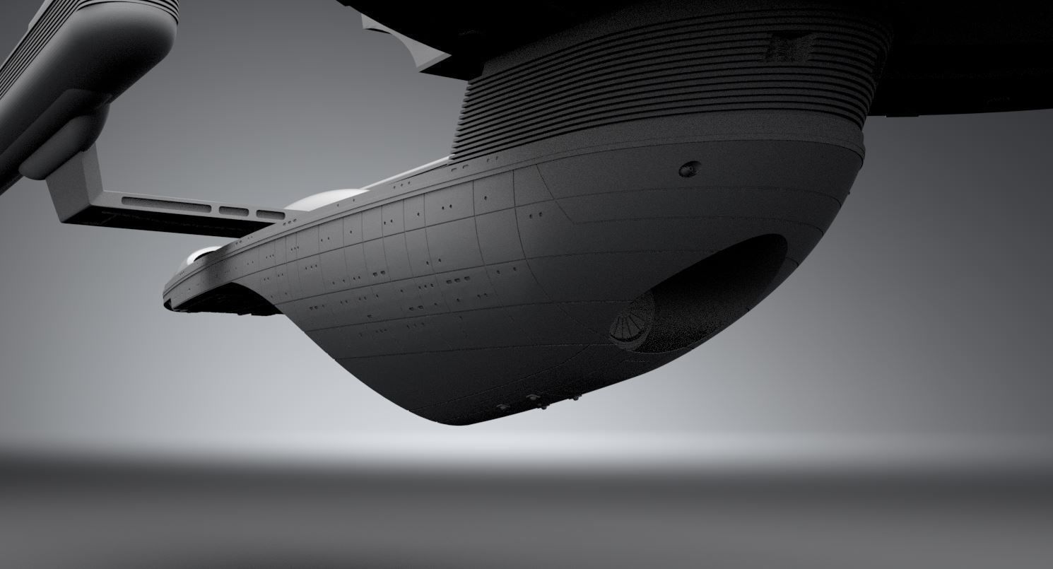 USS Excelsior Scale model 3D print model_5