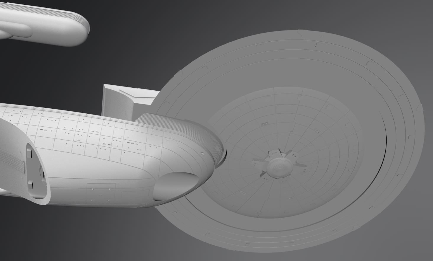 USS Excelsior Scale model 3D print model_8