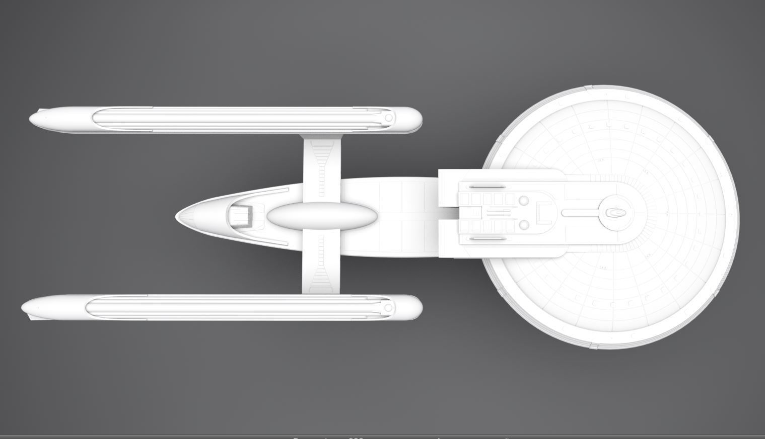 USS Excelsior Scale model 3D print model_3