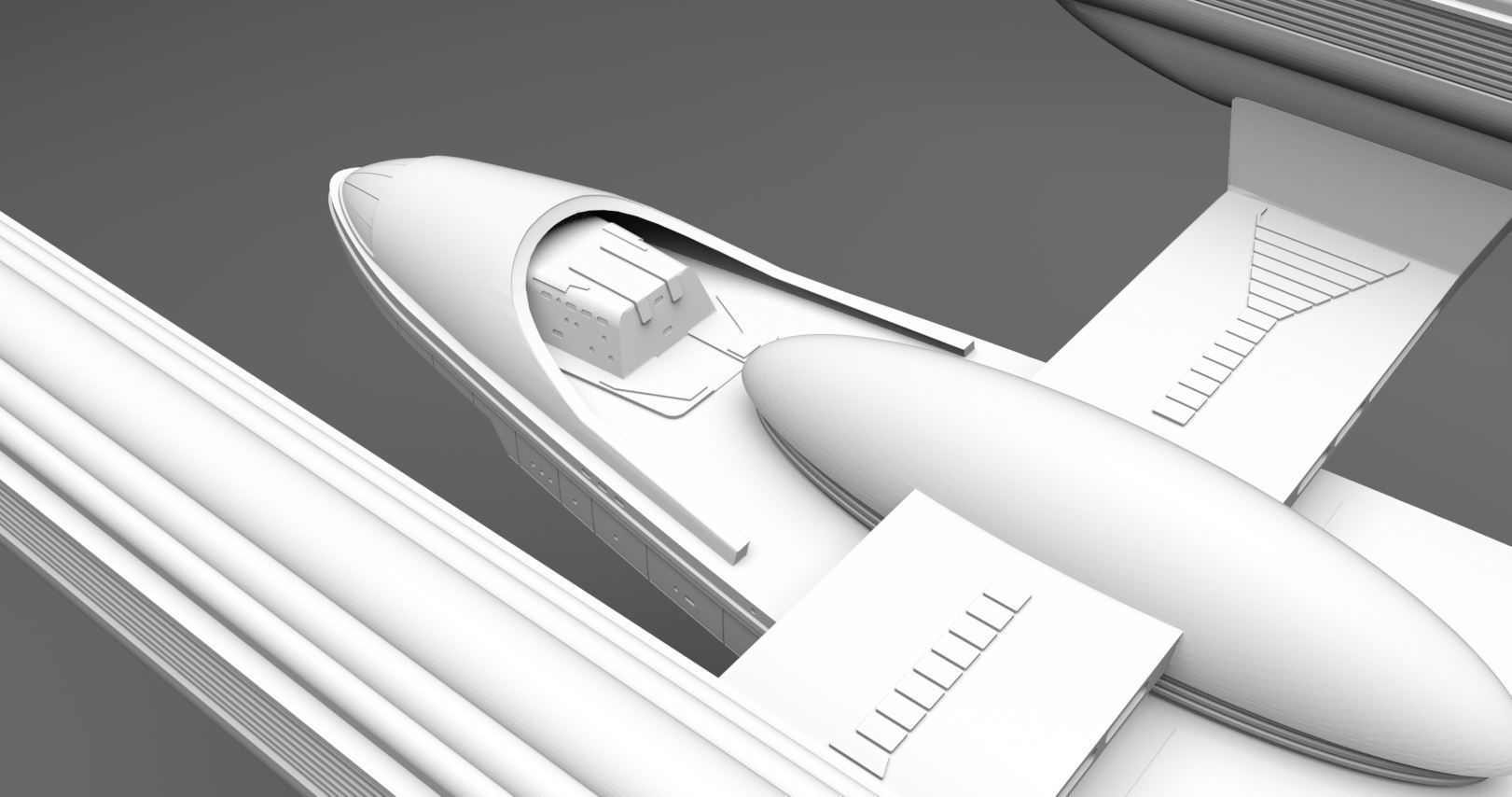 USS Excelsior Scale model 3D print model_6