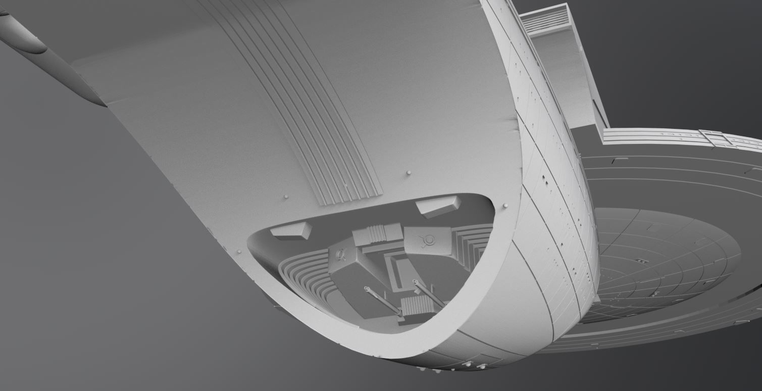 USS Excelsior Scale model 3D print model_7