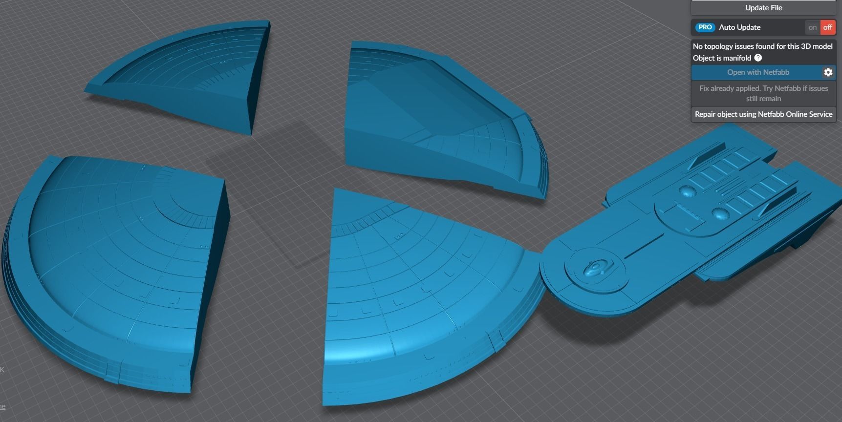 USS Excelsior Scale model 3D print model_9