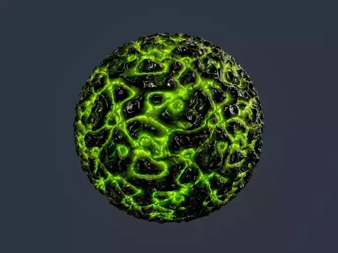 Sci-fi Alien Creature Environment Seamless PBR Texture 01