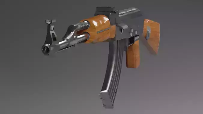 AK-47 Model Mid-Poly Rigged