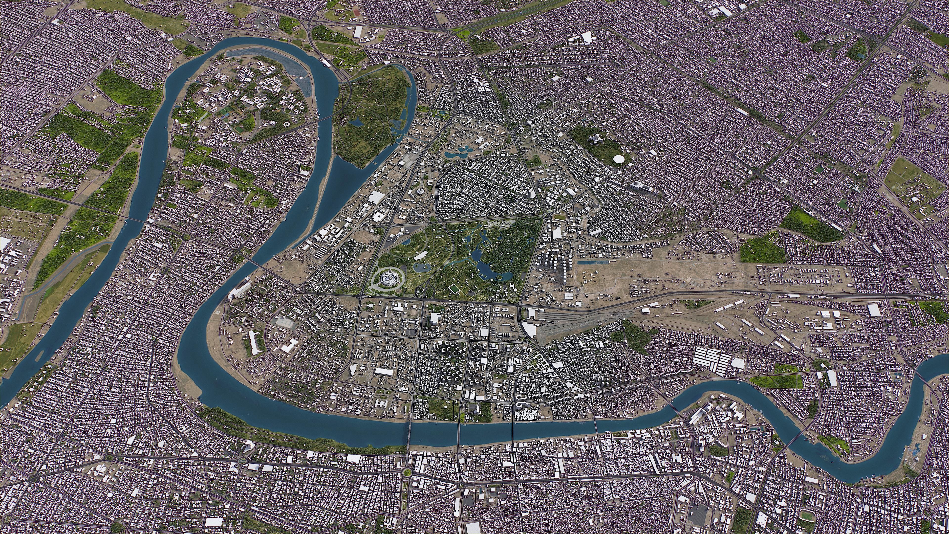Baghdad - 3D City Model Low-poly 3D model_15