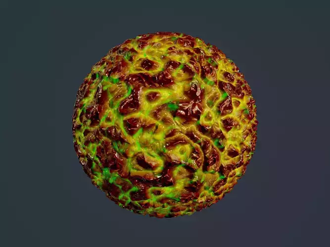 Sci-fi Alien Creature Environment Seamless PBR Texture 03