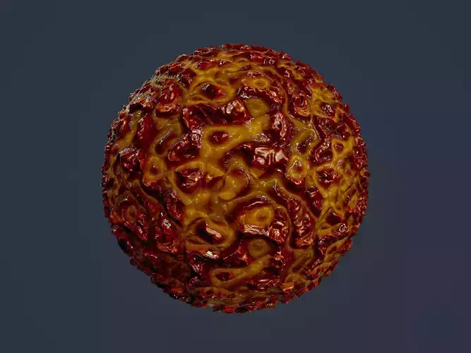 Sci-fi Alien Creature Environment Seamless PBR Texture 04