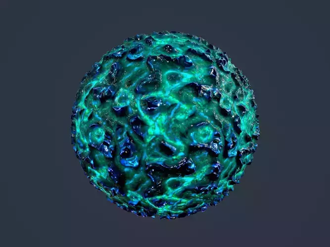 Sci-fi Alien Creature Environment Seamless PBR Texture 07