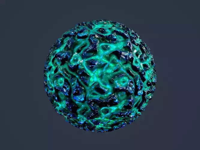 Sci-fi Alien Creature Environment Seamless PBR Texture 08