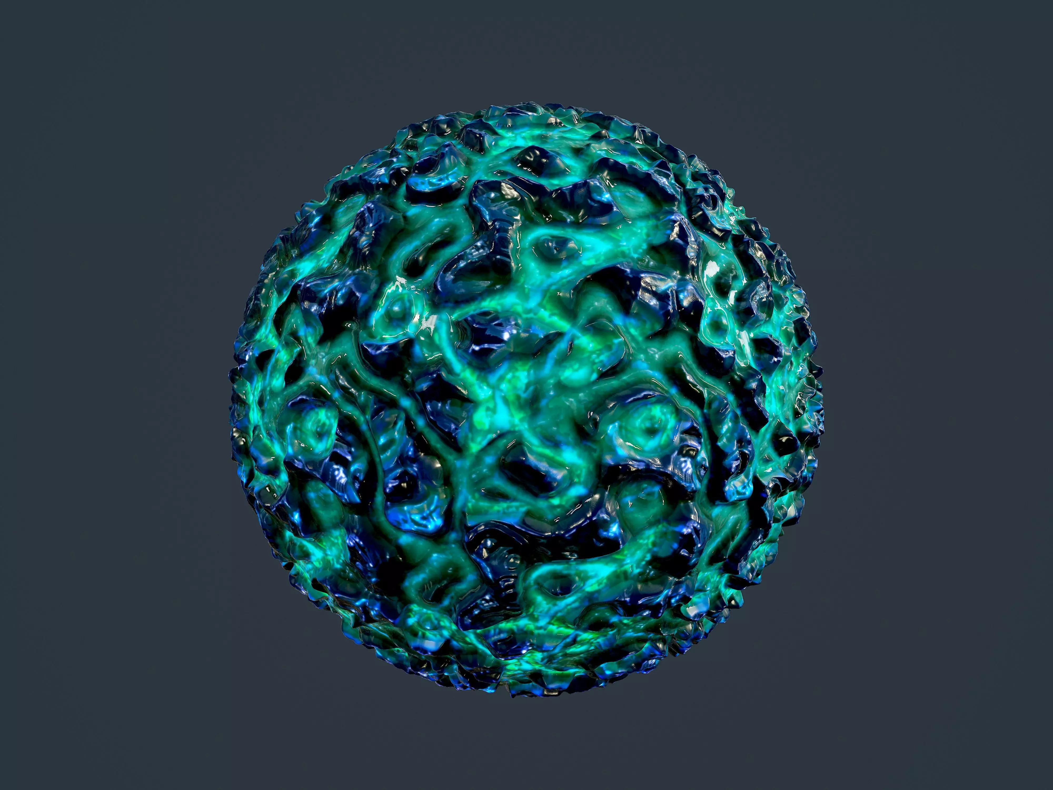 Sci-fi Alien Creature Environment Seamless PBR Texture 08 Texture