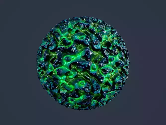 Sci-fi Alien Creature Environment Seamless PBR Texture 09