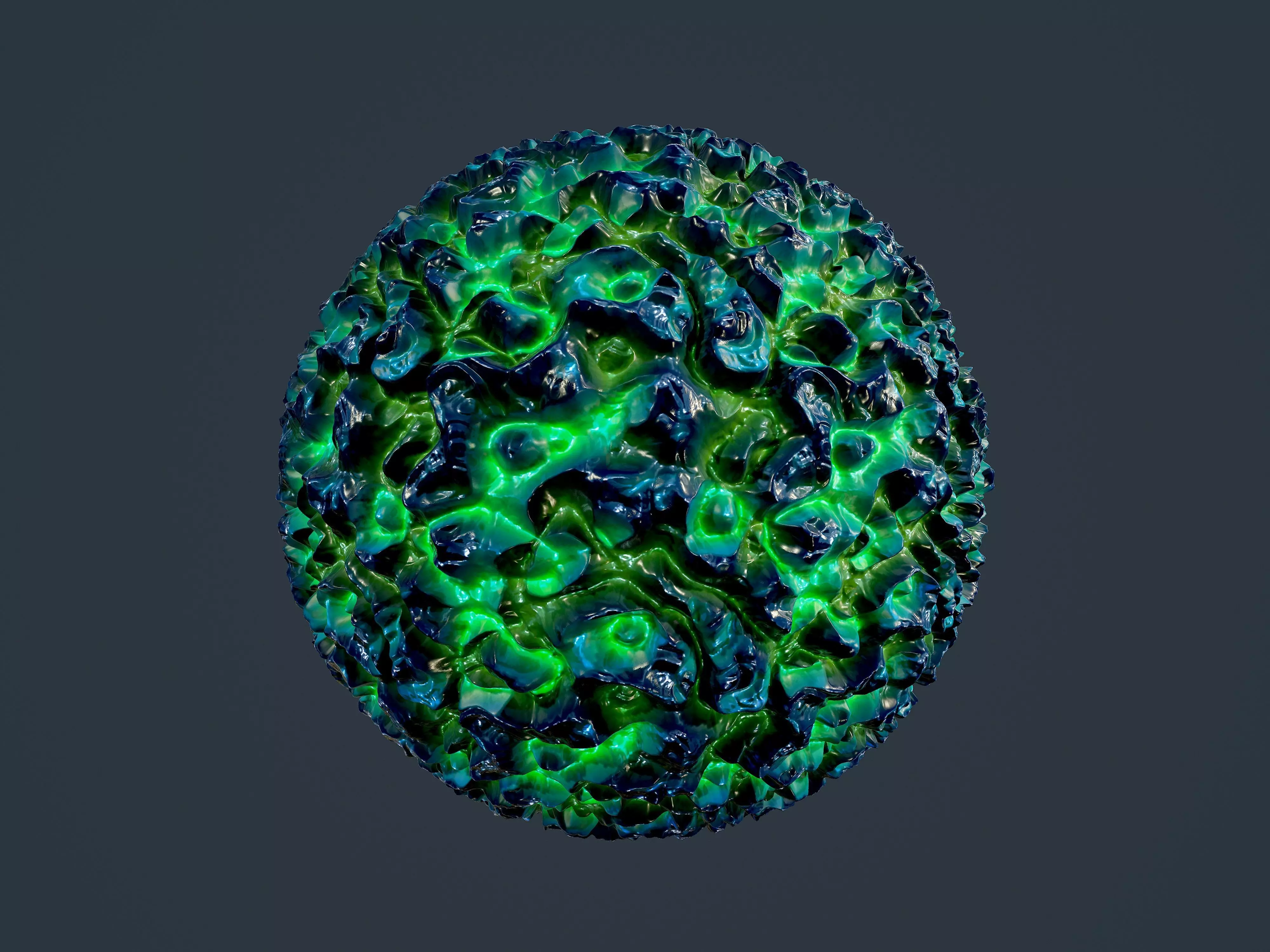 Sci-fi Alien Creature Environment Seamless PBR Texture 09 Texture_0