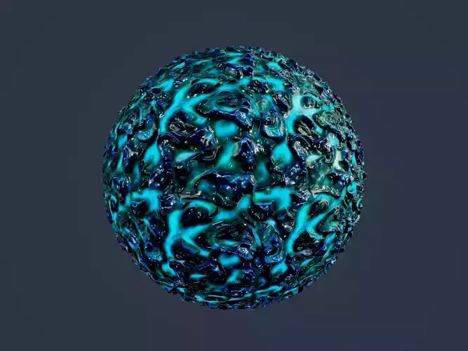 Sci-fi Alien Creature Environment Seamless PBR Texture 10