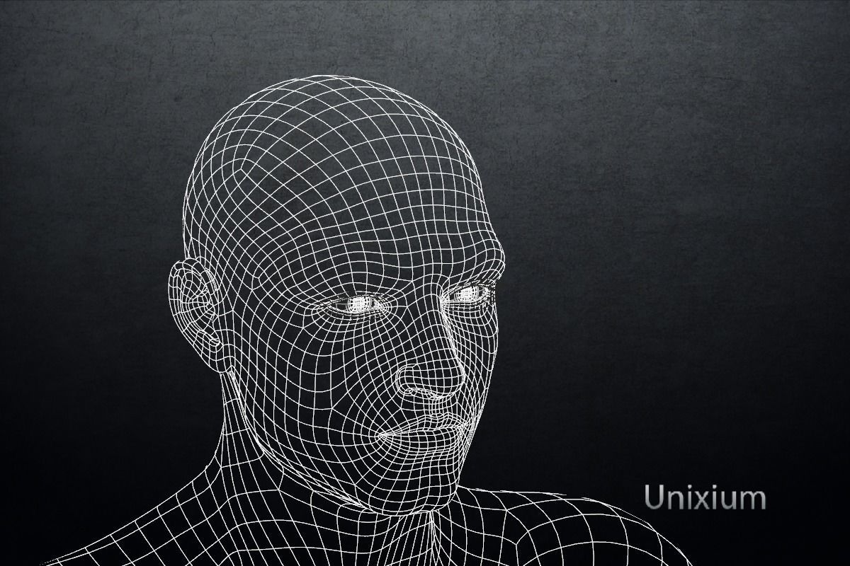 Phares man in jeans and sweater Low-poly 3D model_21