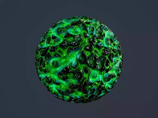 Sci-fi Alien Creature Environment Seamless PBR Texture 11