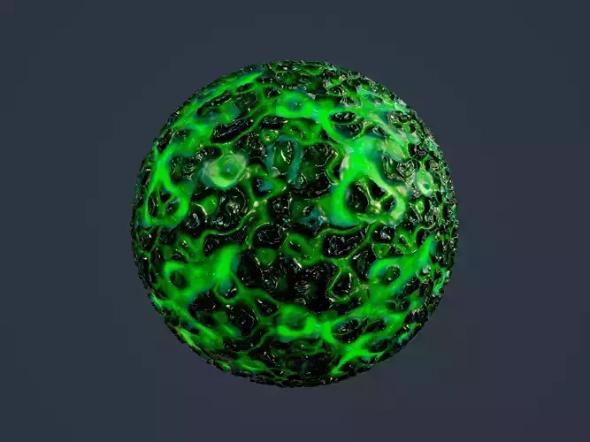 Sci-fi Alien Creature Environment Seamless PBR Texture 13