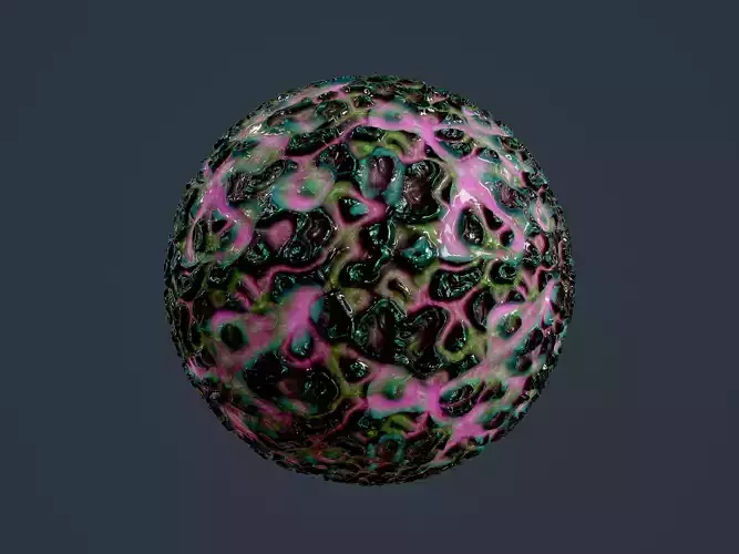 Sci-fi Alien Creature Environment Seamless PBR Texture 14