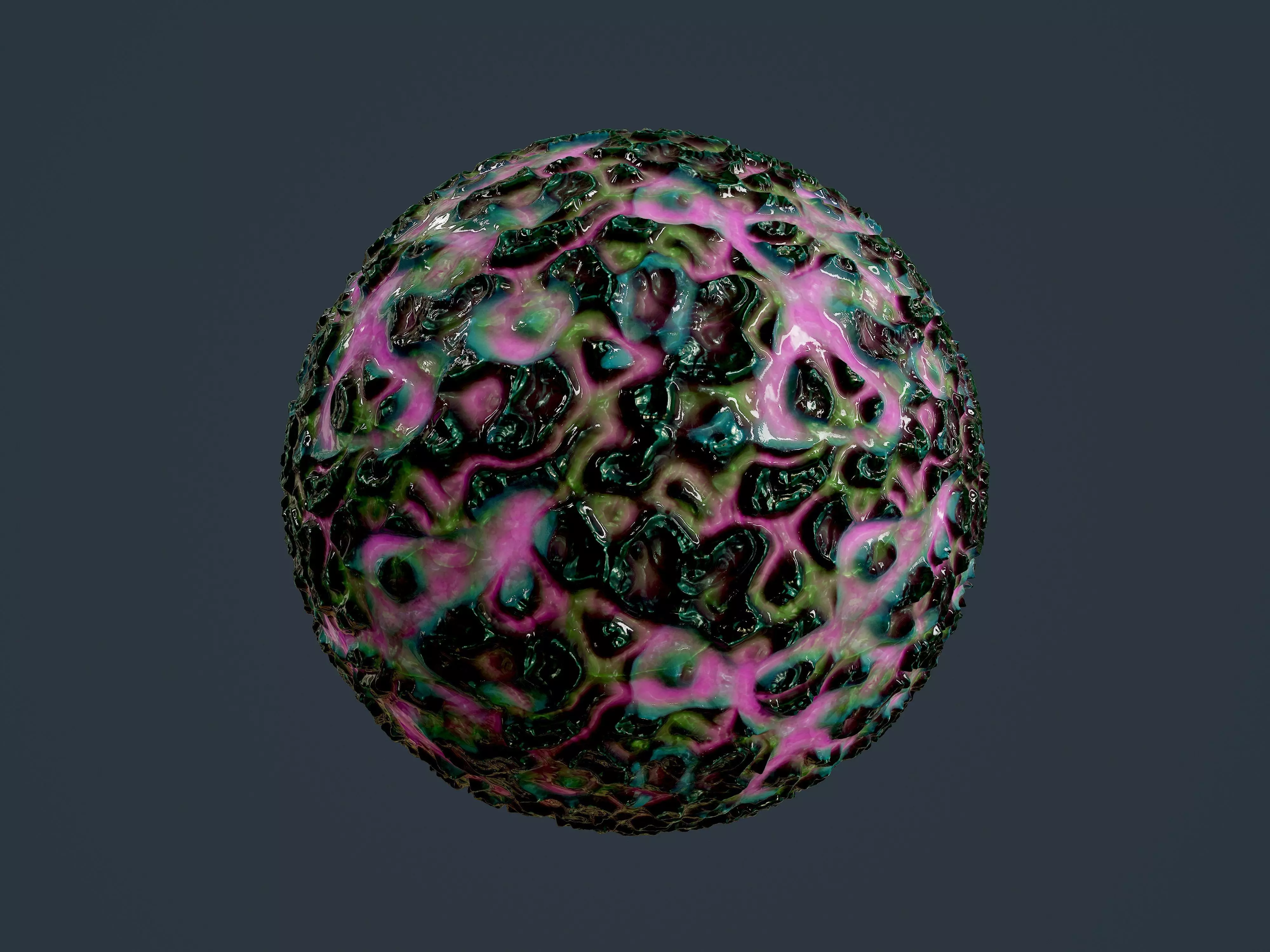 Sci-fi Alien Creature Environment Seamless PBR Texture 14 Texture