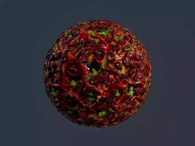 Sci-fi Alien Creature Environment Seamless PBR Texture 16