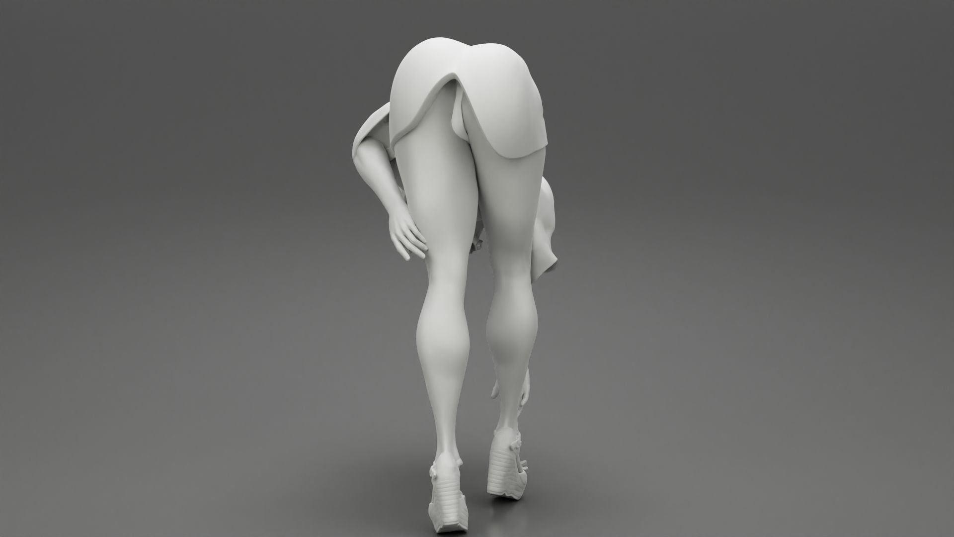 Sexy Woman bending in Heels 3D print model_10