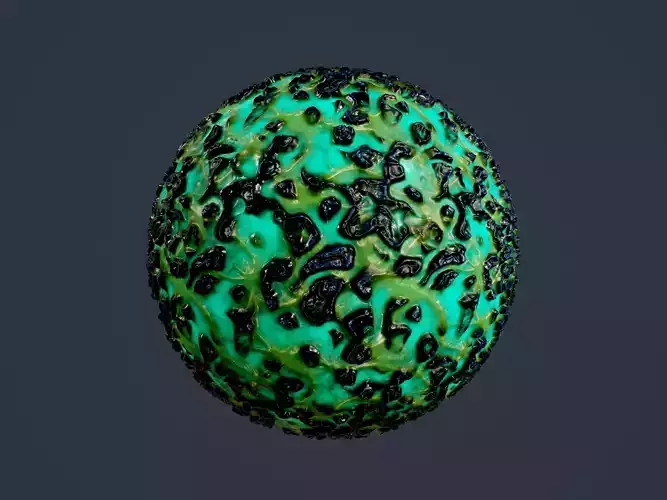 Sci-fi Alien Creature Environment Seamless PBR Texture 19