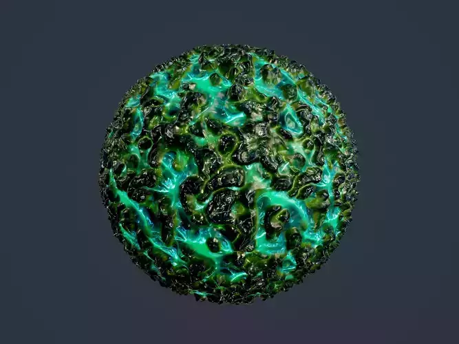 Sci-fi Alien Creature Environment Seamless PBR Texture 20