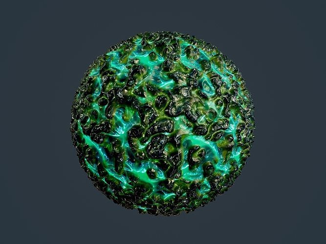 Sci-fi Alien Creature Environment Seamless PBR Texture 20 Texture