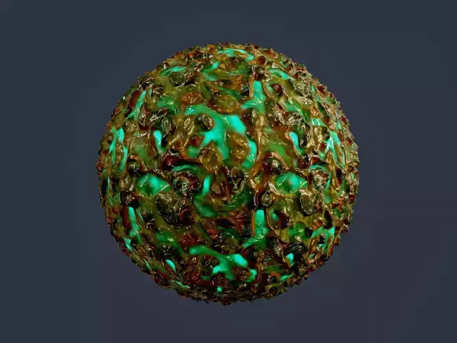 Sci-fi Alien Creature Environment Seamless PBR Texture 23