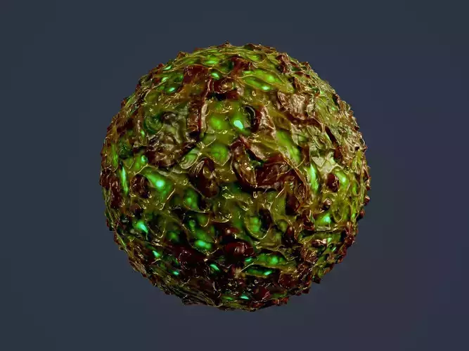 Sci-fi Alien Creature Environment Seamless PBR Texture 29