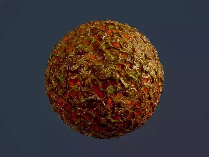 Sci-fi Alien Creature Environment Seamless PBR Texture 34