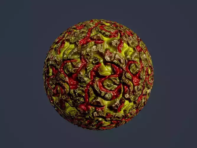 Sci-fi Alien Creature Environment Seamless PBR Texture 39