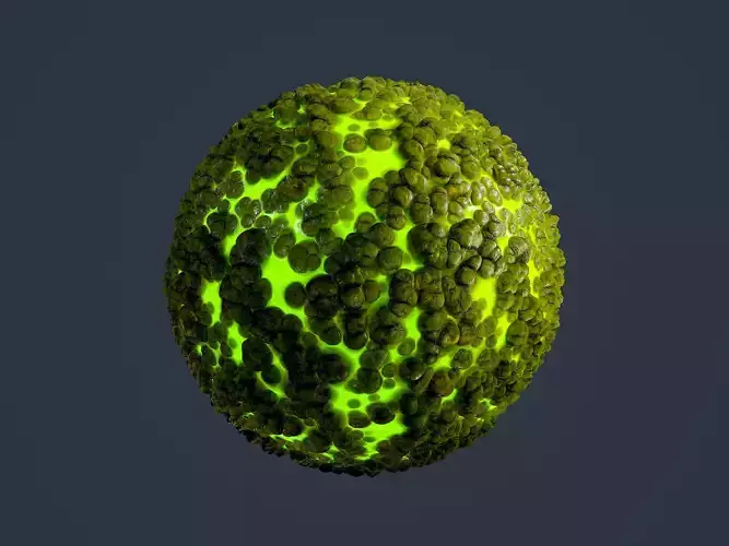 Hazardous Toxic Radioactive Seamless PBR Texture 01 Texture
