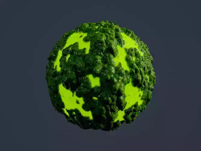 Hazardous Toxic Radioactive Seamless PBR Texture 03 Texture