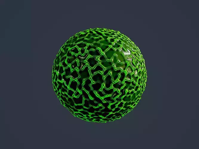 Hazardous Toxic Radioactive Seamless PBR Texture 05 Texture