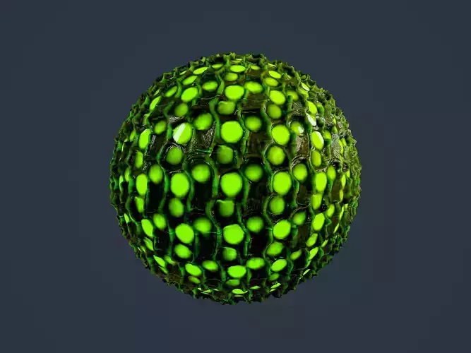 Hazardous Toxic Radioactive Seamless PBR Texture 06 Texture