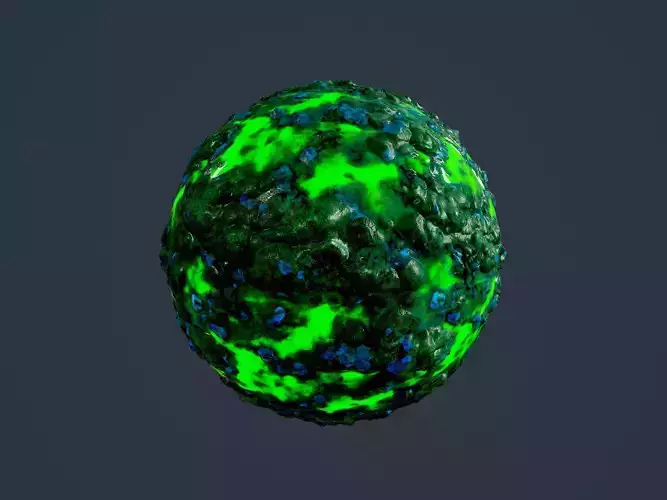 Hazardous Toxic Radioactive Seamless PBR Texture 08 Texture