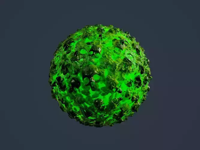 Hazardous Toxic Radioactive Seamless PBR Texture 13 Texture