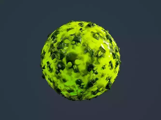 Hazardous Toxic Radioactive Seamless PBR Texture 14 Texture