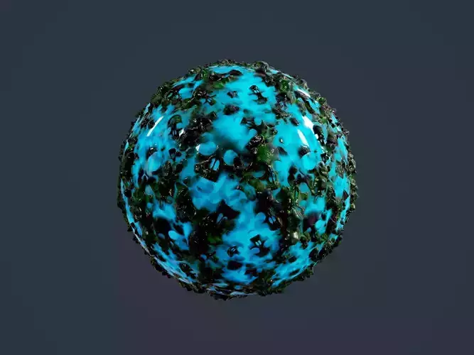Hazardous Toxic Radioactive Seamless PBR Texture 15 Texture