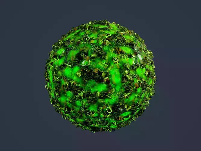 Hazardous Toxic Radioactive Seamless PBR Texture 20 Texture