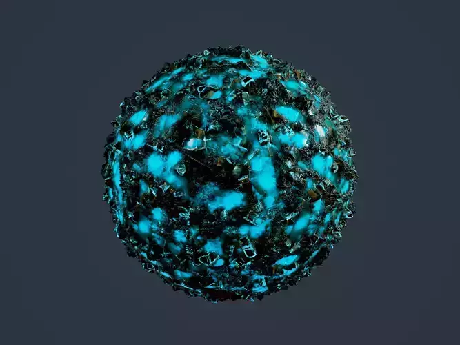 Hazardous Toxic Radioactive Seamless PBR Texture 21