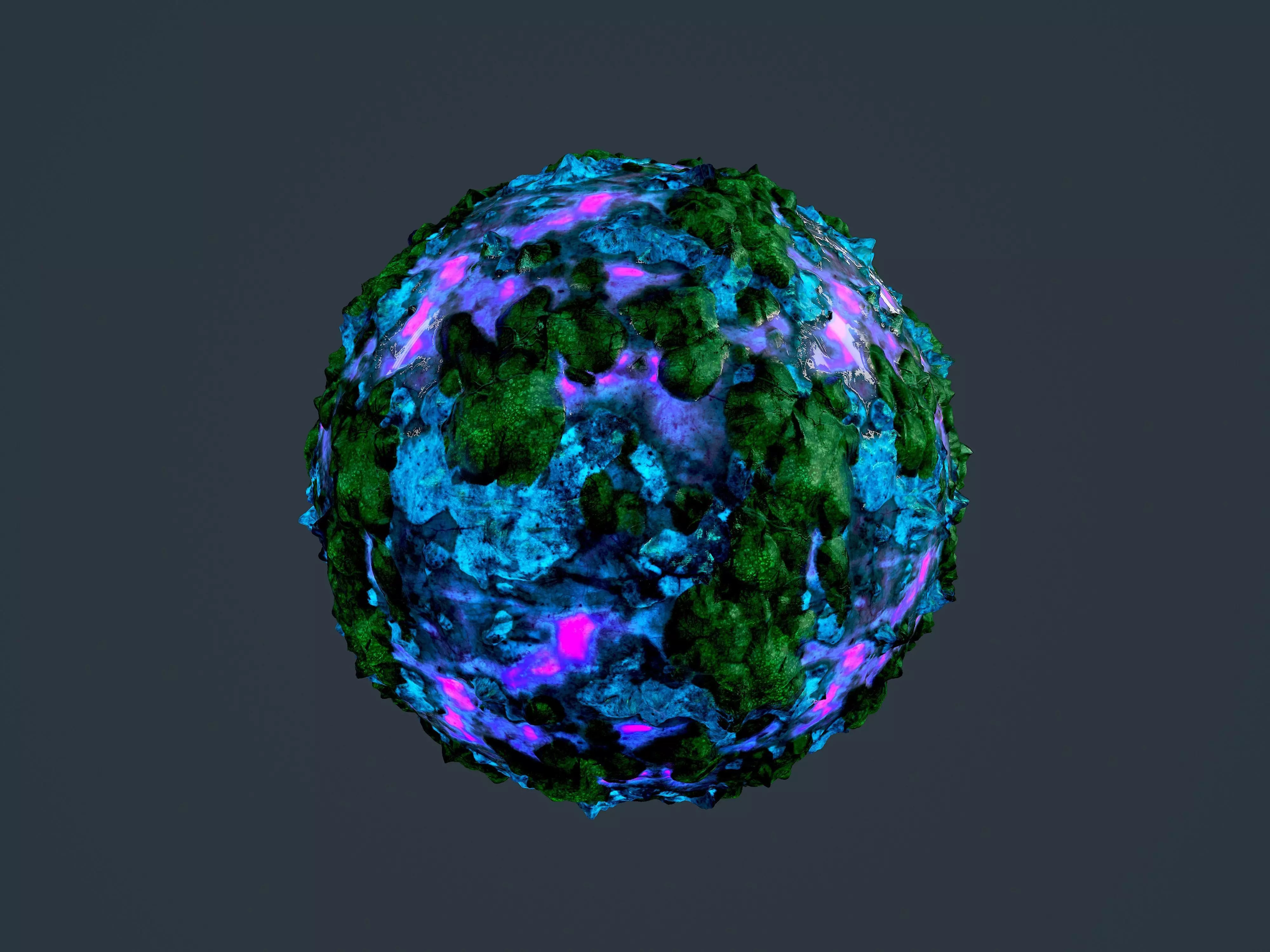 Hazardous Toxic Radioactive Seamless PBR Texture 26 Texture