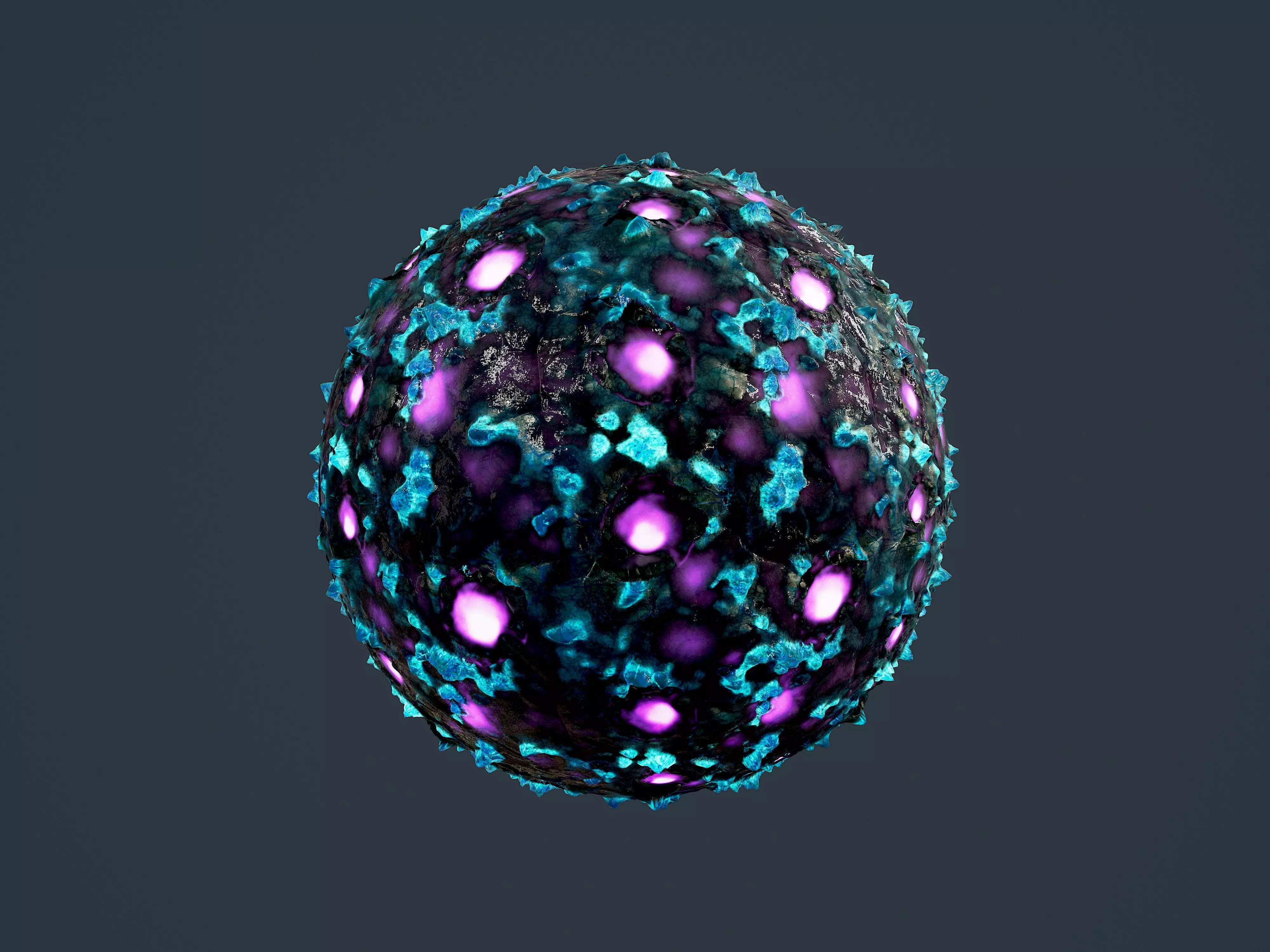 Hazardous Toxic Radioactive Seamless PBR Texture 27 Texture_0