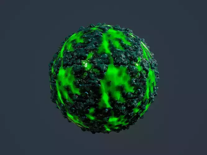 Hazardous Toxic Radioactive Seamless PBR Texture 33