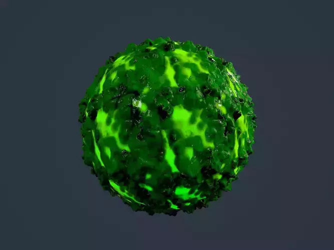 Hazardous Toxic Radioactive Seamless PBR Texture 34